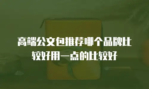 高端公文包推荐哪个品牌比较好用一点的比较好