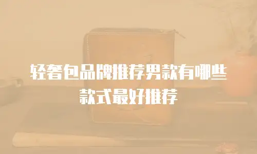 轻奢包品牌推荐男款有哪些款式最好推荐
