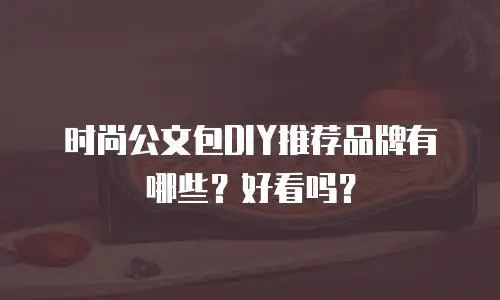 时尚公文包DIY推荐品牌有哪些？好看吗？