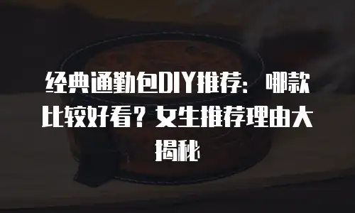 经典通勤包DIY推荐：哪款比较好看？女生推荐理由大揭秘