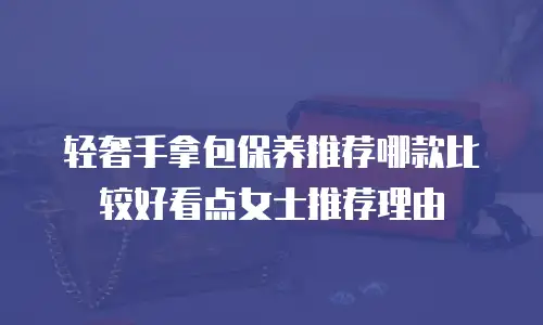 轻奢手拿包保养推荐哪款比较好看点女士推荐理由