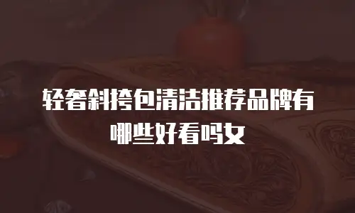 轻奢斜挎包清洁推荐品牌有哪些好看吗女