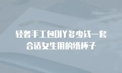 轻奢手工包DIY多少钱一套合适女生用的纸杯子