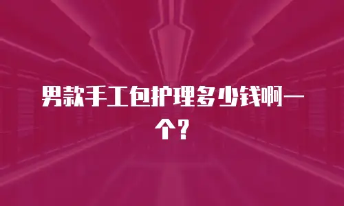 男款手工包护理多少钱啊一个？