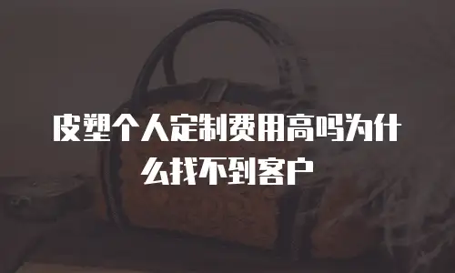 皮塑个人定制费用高吗为什么找不到客户