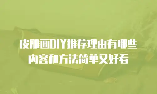 皮雕画DIY推荐理由有哪些内容和方法简单又好看