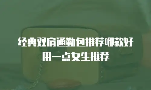 经典双肩通勤包推荐哪款好用一点女生推荐
