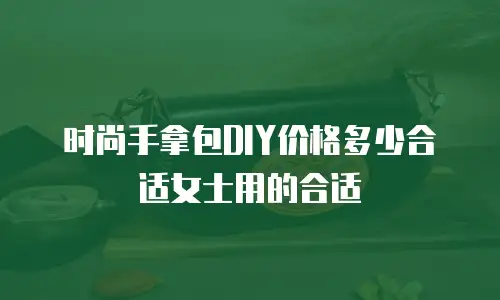 时尚手拿包DIY价格多少合适女士用的合适