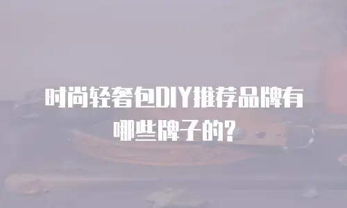 时尚轻奢包DIY推荐品牌有哪些牌子的?