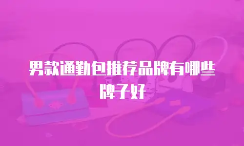男款通勤包推荐品牌有哪些牌子好