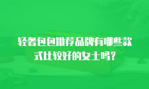 轻奢包包推荐品牌有哪些款式比较好的女士吗？