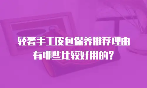 轻奢手工皮包保养推荐理由有哪些比较好用的？