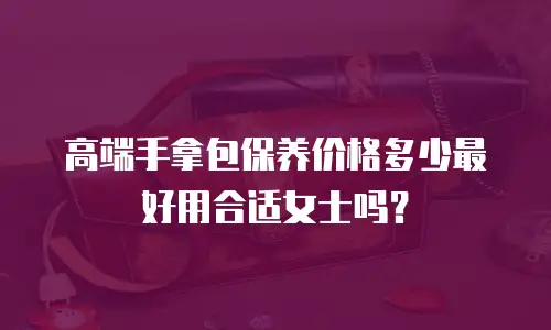 高端手拿包保养价格多少最好用合适女士吗？