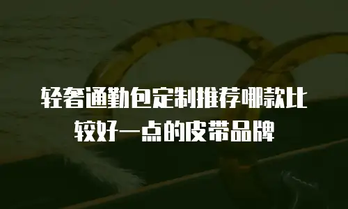 轻奢通勤包定制推荐哪款比较好一点的皮带品牌