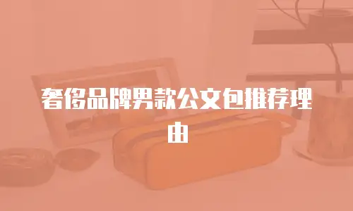奢侈品牌男款公文包推荐理由