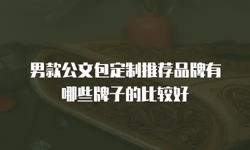 男款公文包定制推荐品牌有哪些牌子的比较好