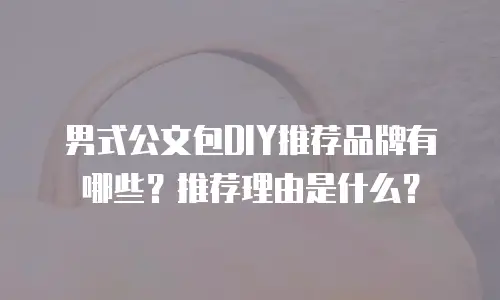 男式公文包DIY推荐品牌有哪些？推荐理由是什么？