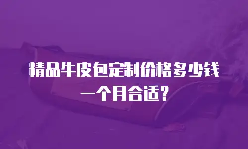 精品牛皮包定制价格多少钱一个月合适？