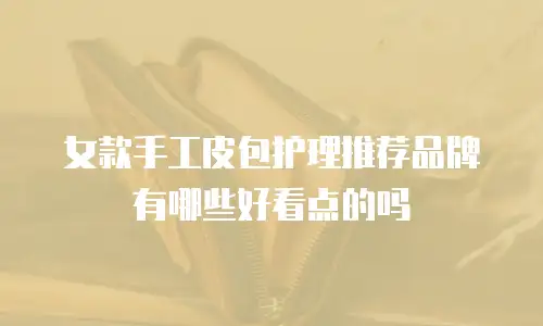 女款手工皮包护理推荐品牌有哪些好看点的吗