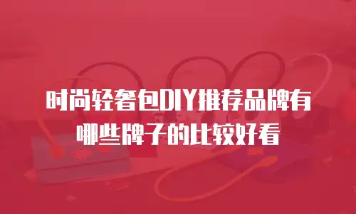 时尚轻奢包DIY推荐品牌有哪些牌子的比较好看