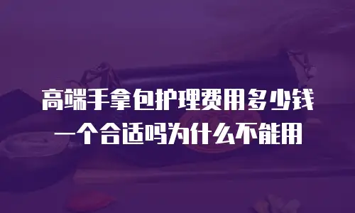 高端手拿包护理费用多少钱一个合适吗为什么不能用