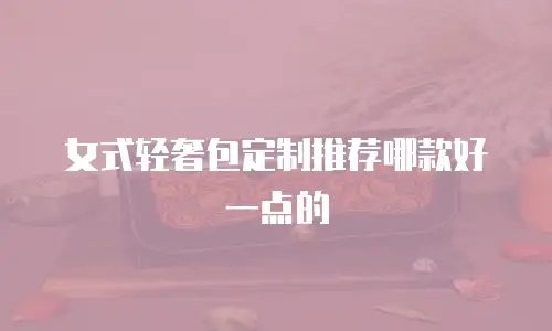 女式轻奢包定制推荐哪款好一点的