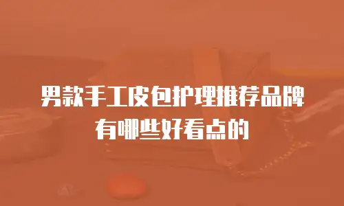 男款手工皮包护理推荐品牌有哪些好看点的