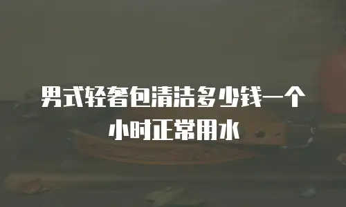 男式轻奢包清洁多少钱一个小时正常用水