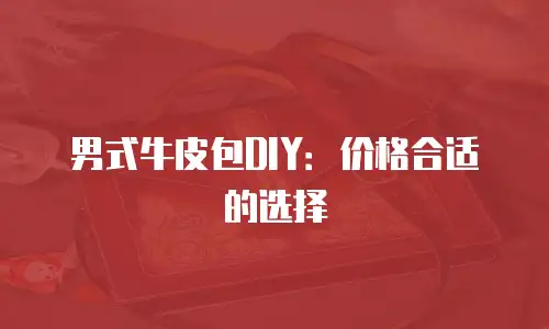 男式牛皮包DIY：价格合适的选择