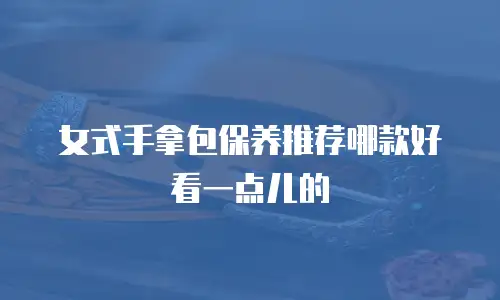女式手拿包保养推荐哪款好看一点儿的