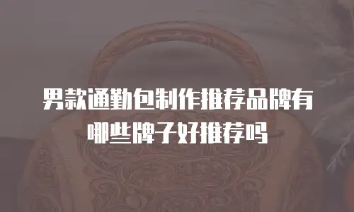 男款通勤包制作推荐品牌有哪些牌子好推荐吗