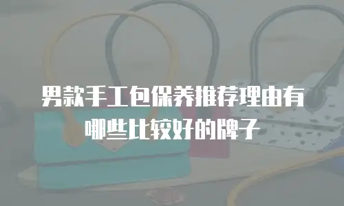 男款手工包保养推荐理由有哪些比较好的牌子