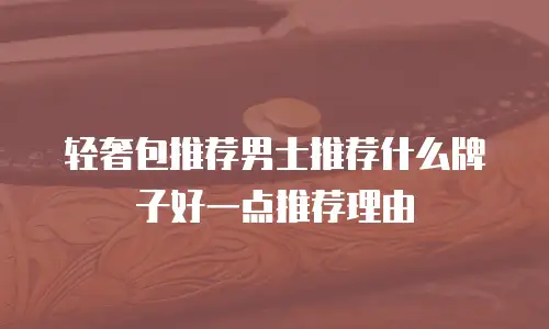 轻奢包推荐男士推荐什么牌子好一点推荐理由