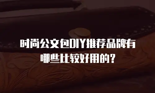 时尚公文包DIY推荐品牌有哪些比较好用的？
