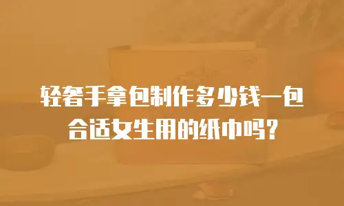 轻奢手拿包制作多少钱一包合适女生用的纸巾吗？