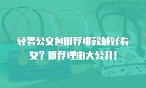 轻奢公文包推荐哪款最好看女？推荐理由大公开！