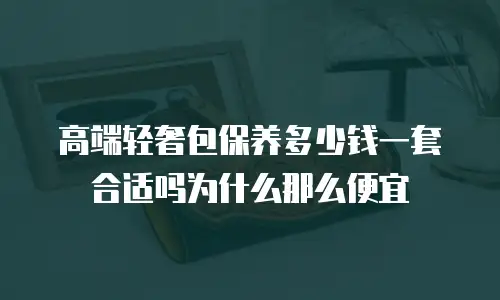 高端轻奢包保养多少钱一套合适吗为什么那么便宜