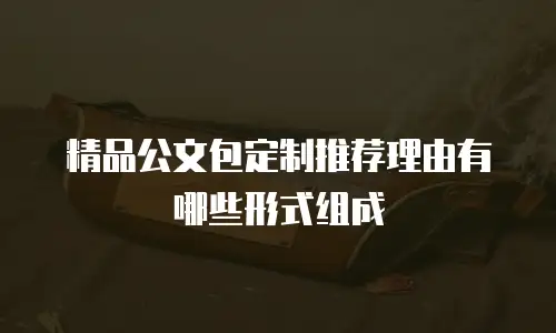 精品公文包定制推荐理由有哪些形式组成