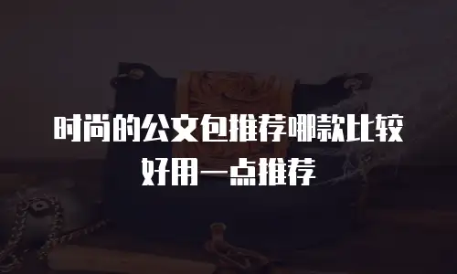 时尚的公文包推荐哪款比较好用一点推荐