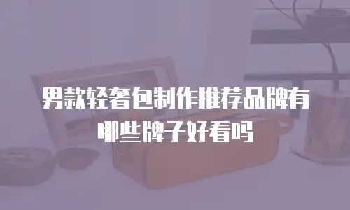 男款轻奢包制作推荐品牌有哪些牌子好看吗