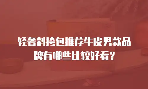 轻奢斜挎包推荐牛皮男款品牌有哪些比较好看？