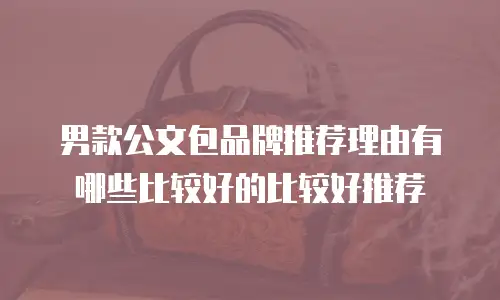 男款公文包品牌推荐理由有哪些比较好的比较好推荐