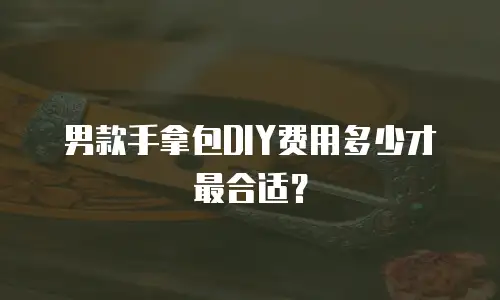 男款手拿包DIY费用多少才最合适？