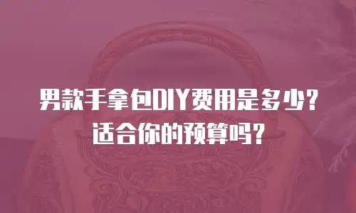 男款手拿包DIY费用是多少？适合你的预算吗？