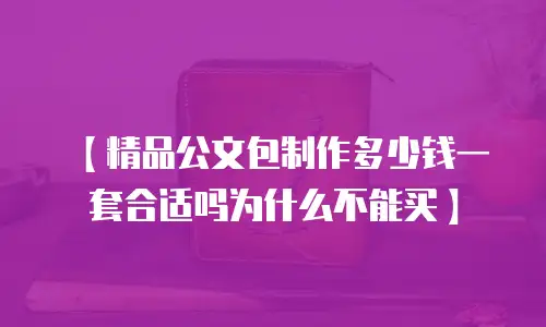 【精品公文包制作多少钱一套合适吗为什么不能买】