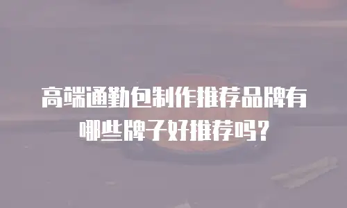 高端通勤包制作推荐品牌有哪些牌子好推荐吗？