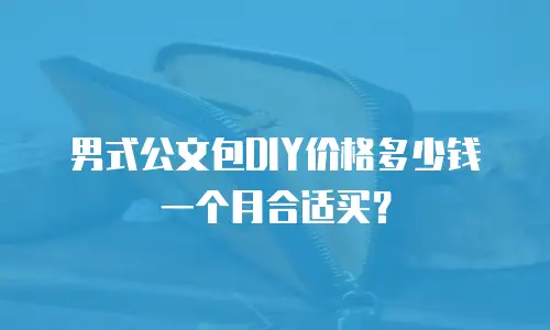 男式公文包DIY价格多少钱一个月合适买？