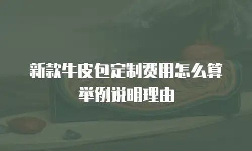 新款牛皮包定制费用怎么算举例说明理由