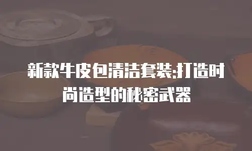 新款牛皮包清洁套装:打造时尚造型的秘密武器