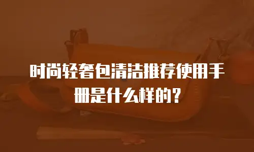 时尚轻奢包清洁推荐使用手册是什么样的？